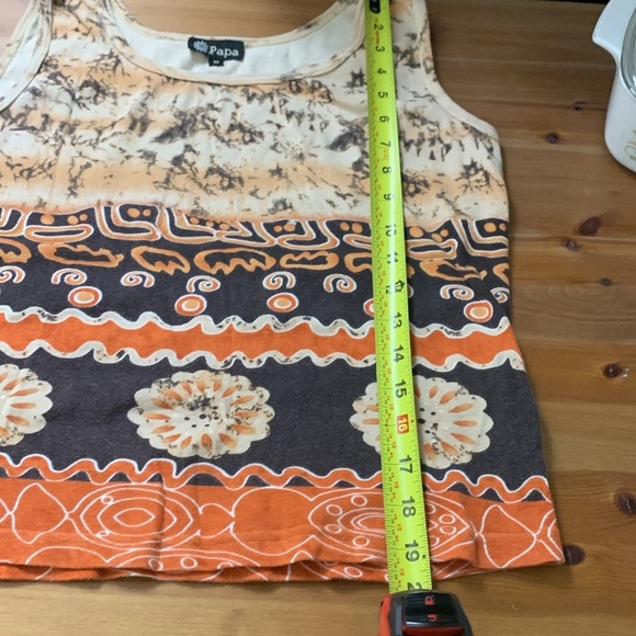 Papa midweight 100% cotton crop top with Native American vibe - Picture 7 of 8